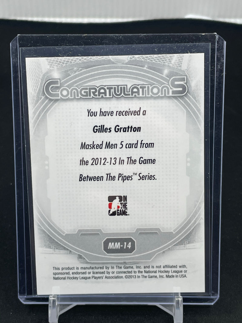2012 IN THE GAME BETWEN THE PIPES - SILVER - MASKED MEN 5 - G. GRATTON  - MM-14