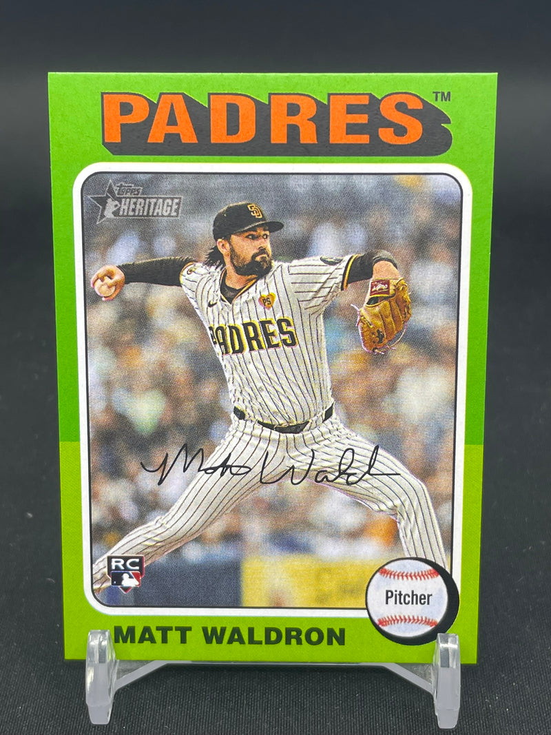 2024 TOPPS HERITAGE HIGH NUMBER - GREEN - MINI - M. WALDRON -