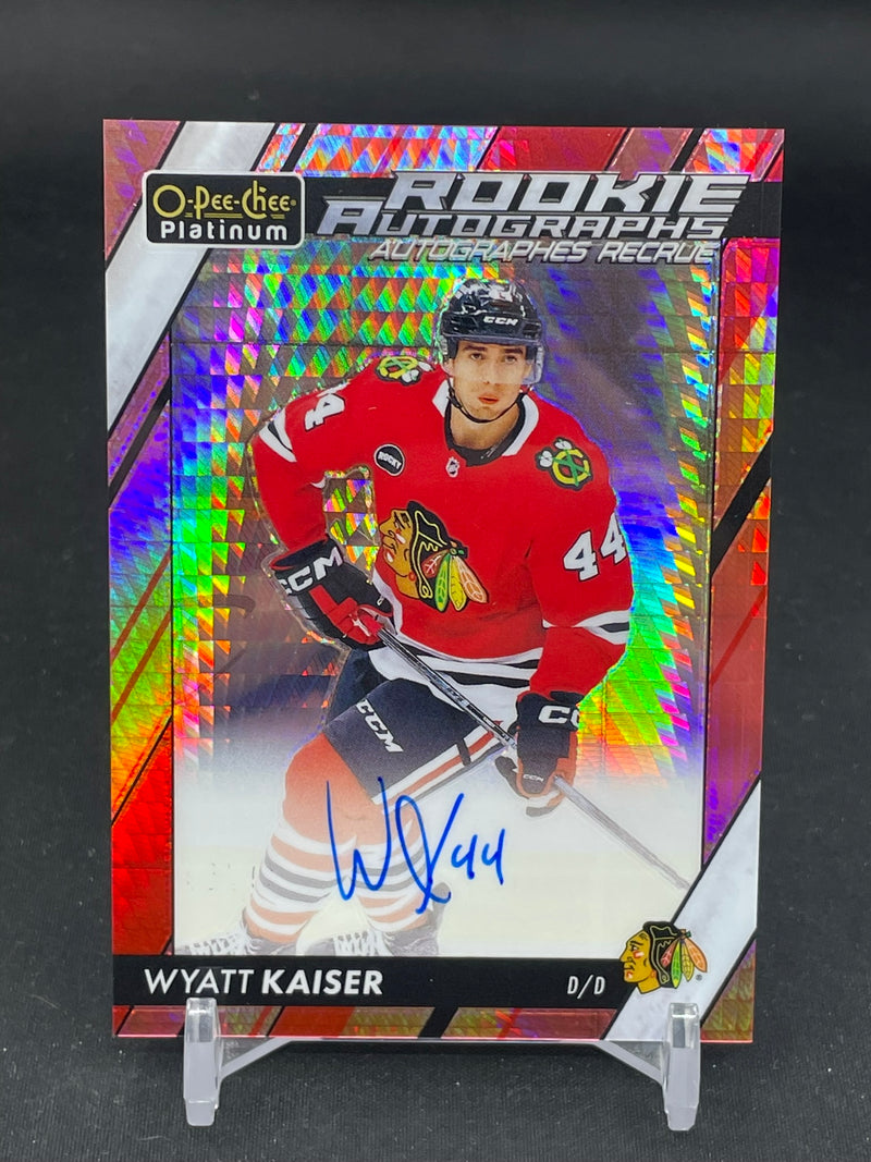 2023 UPPER DECK O-PEE-CHEE PLATINUM - RED PRISM - ROOKIE AUTOGRAPHS - W. KAISER - #R-WK - #'D/50 - AUTOGRAPH - RC