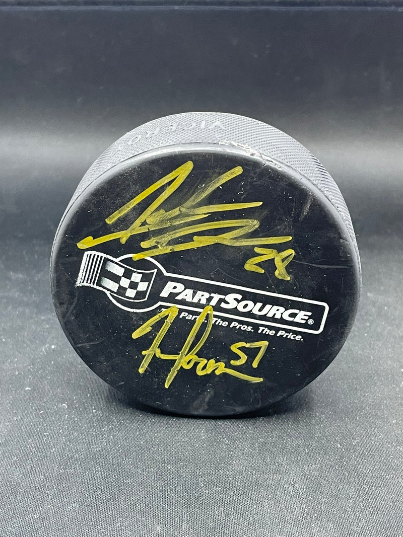 LONDON KNIGHTS AUTOGRAPHED PUCK - 4X SIGNATURES - NO AUTHENTICATION