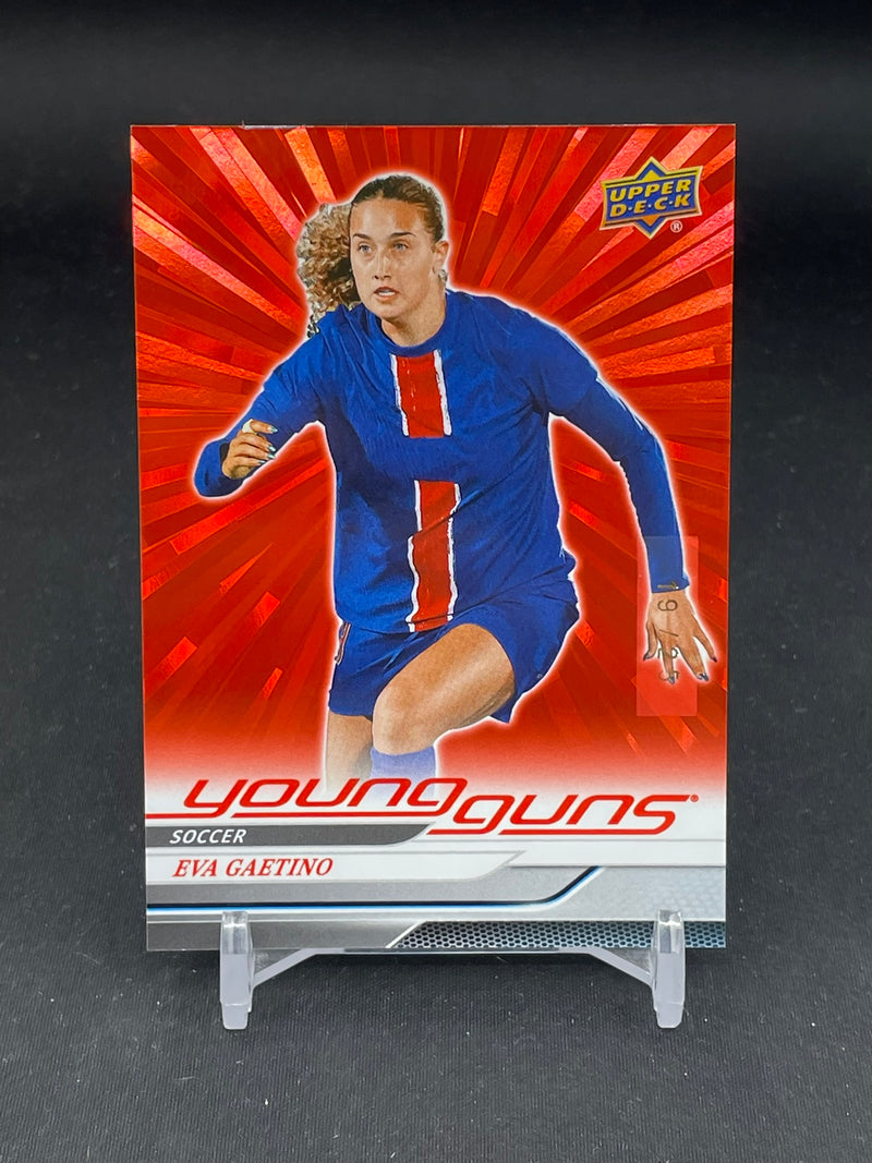 2025 UPPER DECK GOODWIN CHAMPIONS - RED OUTBURST - YOUNG GUNS - E. GAETINO -
