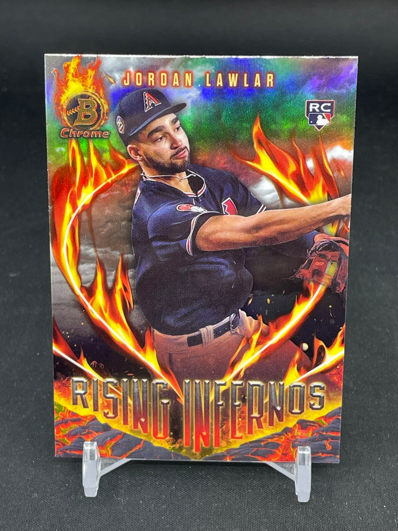 2024 TOPPS BOWMAN CHROME - RISING INFERNOS - J. LAWLAR -