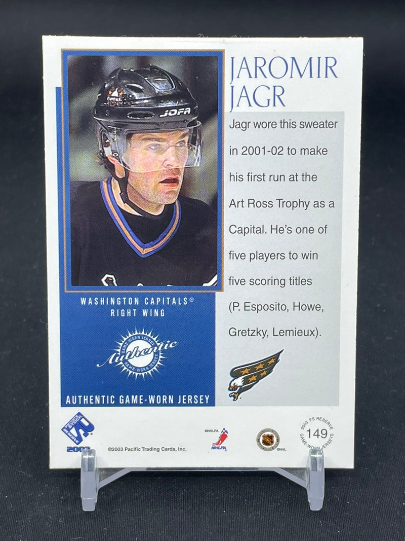 2002 PACIFIC PRIVATE STOCK RESERVE - AUTHENTIC - J. JAGR - #149 - #'D/1475 - RELIC