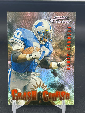1997 PINNACLE ACTION PACKED - CRASH COURSE - B. SANDERS - #3