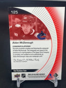 2023 UPPER DECK ALLURE - RED RAINBOW AUTO - A. MCDONOUGH -