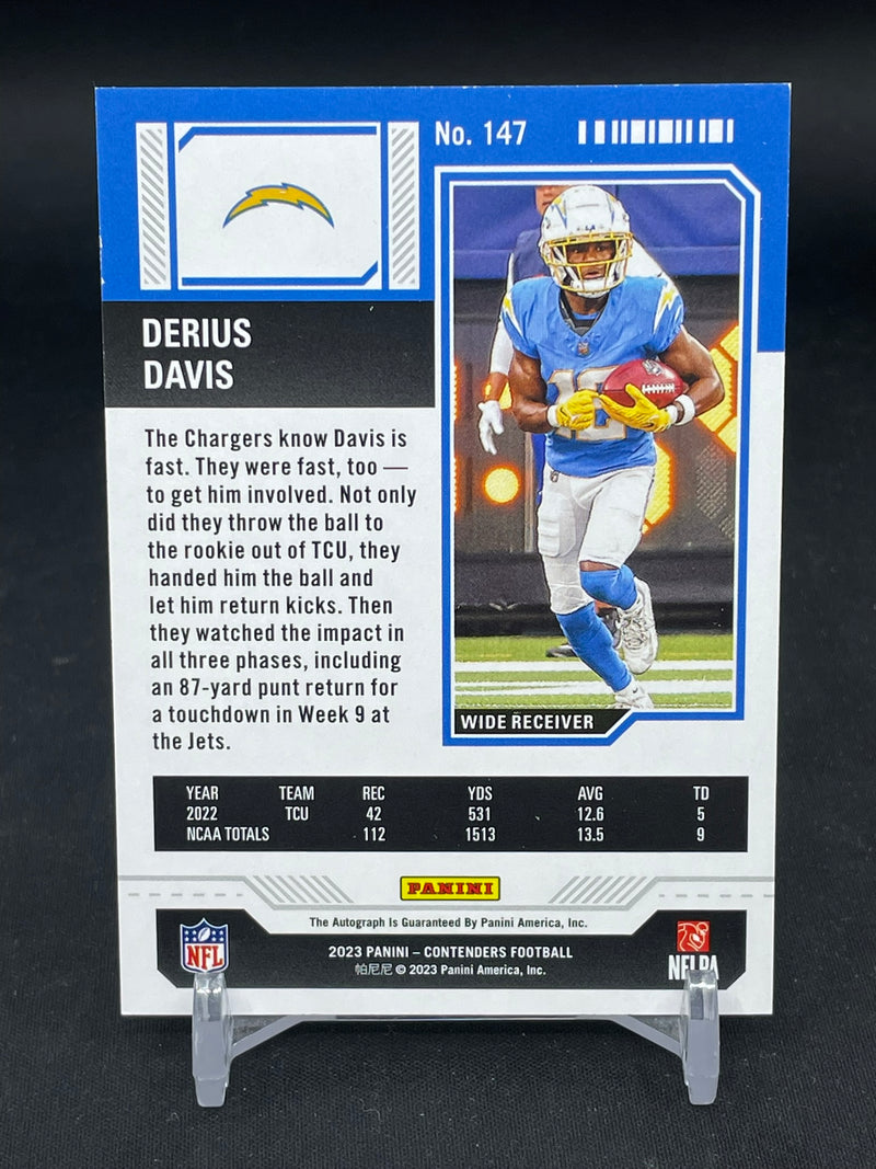 2023 PANINI CONTENDERS - PLAYOFF TICKET - D. DAVIS -