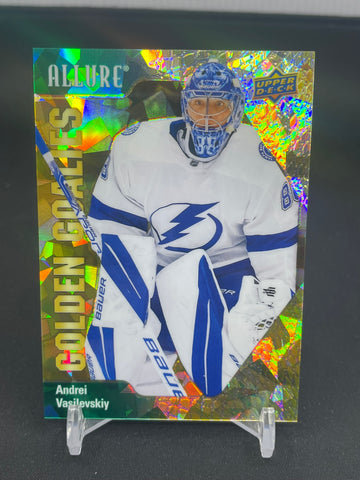 2023 UPPER DECK ALLURE - GREEN - GOLDEN GOALIES - A. VASILEVSKIY - #GG-11 - #'D/249