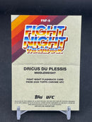 2026 TOPPS CHROME - BLACK REFRACTOR - FIGHT NIGHT FLASHBACK - #/10 - D. DU PLESSIS - #FNF-9