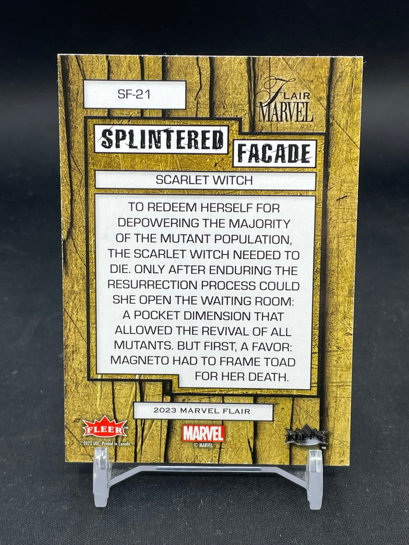 2023 UPPER DECK MARVEL FLAIR - SPLINTERED FACADE - SCARLET WITCH -