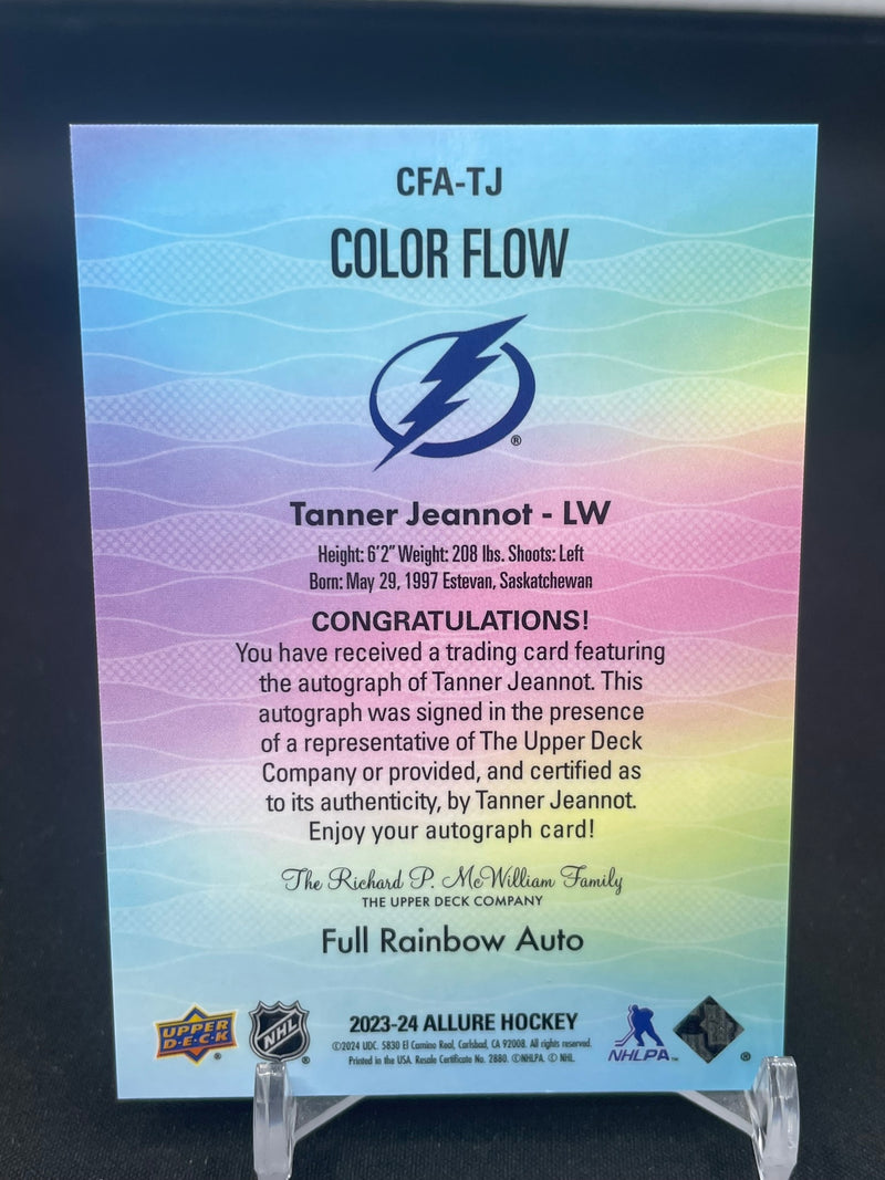 2023 UPPER DECK ALLURE - COLOR FLOW - FULL RAINBOW AUTO - T. JEANNOT -