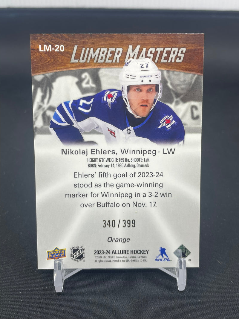 2023 UPPER DECK ALLURE - ORANGE - LUMBER MASTERS - N. EHLERS - #LM-20 - #'D/399
