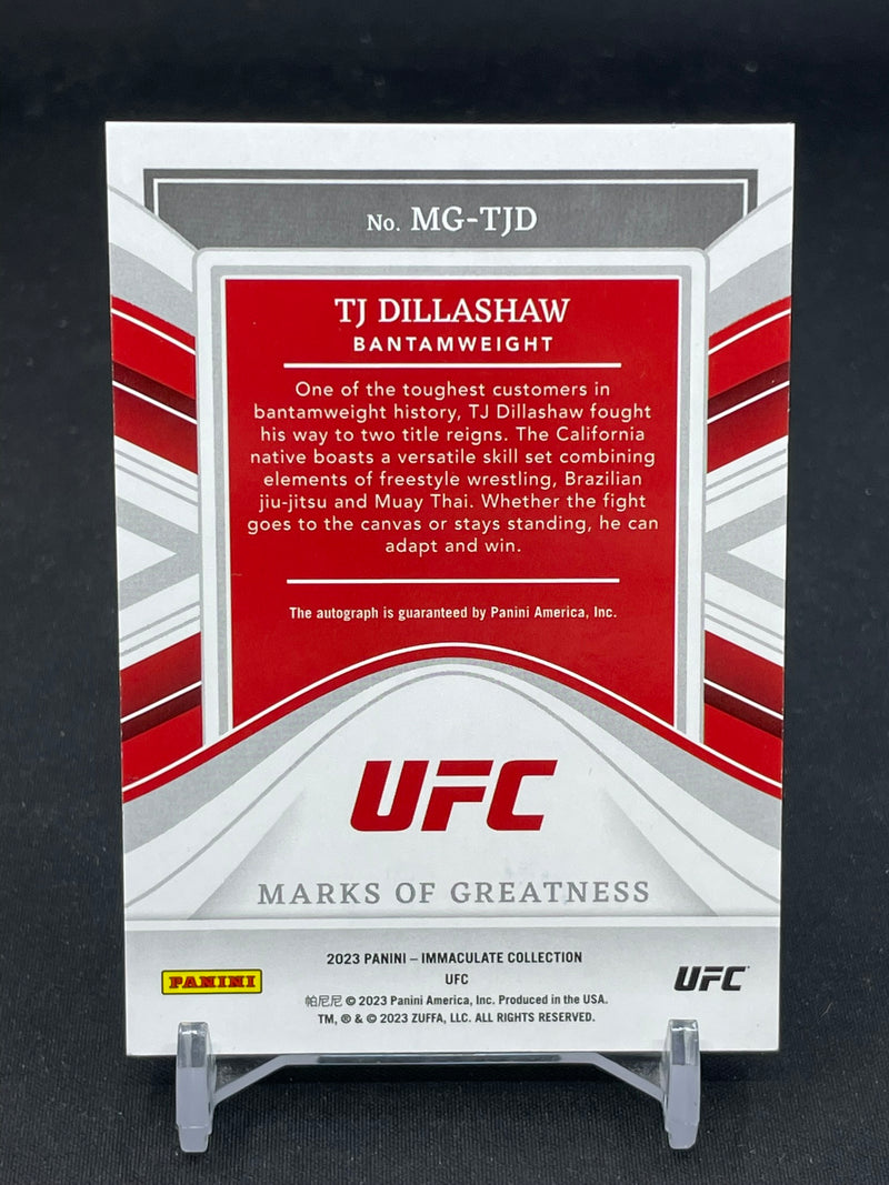 2023 PANINI IMMACULATE - MARKS OF GREATNESS - T. DILLASHAW - #MG-TJD - #'D/99 - AUTOGRAPH