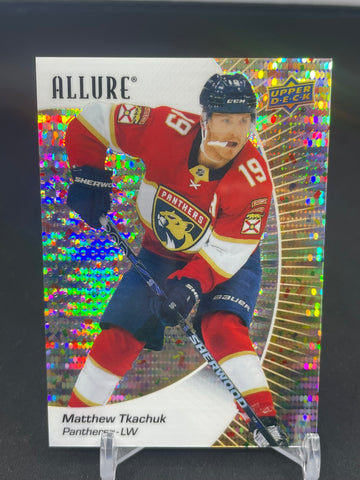 2023 UPPER DECK ALLURE - GOLD GLITTER BOMB - M. TKACHUK - #76 - #'D/199