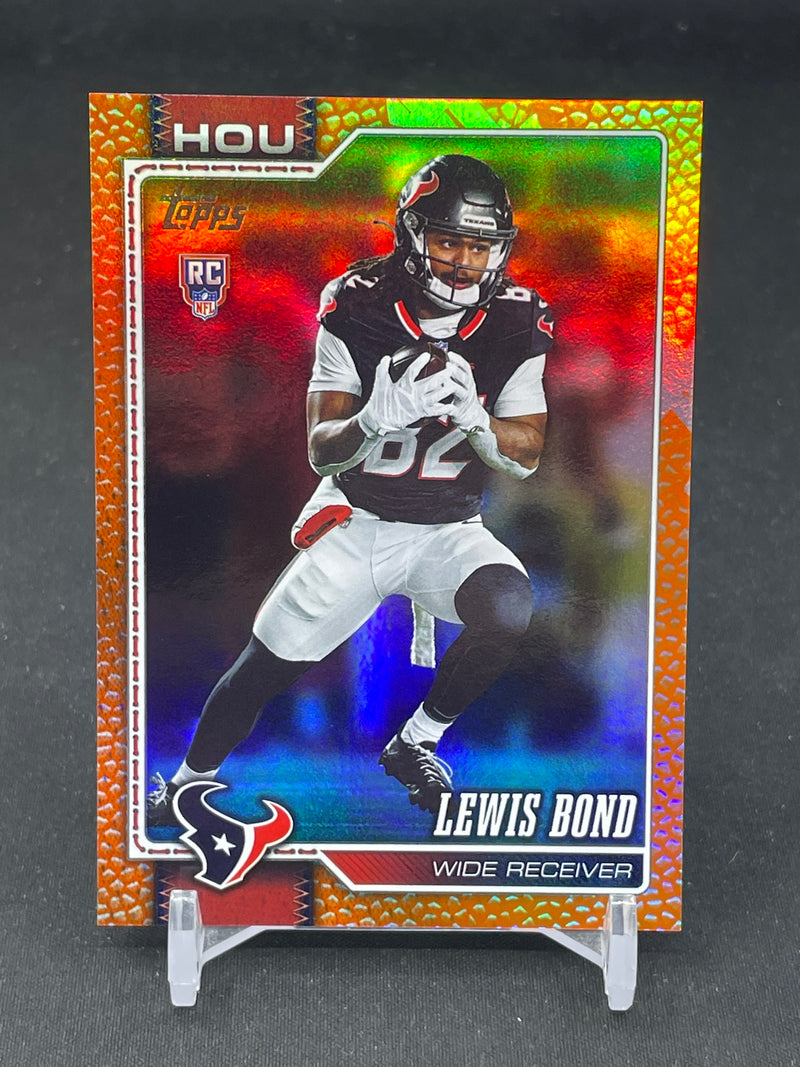 2026 TOPPS - ORANGE FOOTBALL BORDER - L. BOND - #395 - #'D/25 - RC