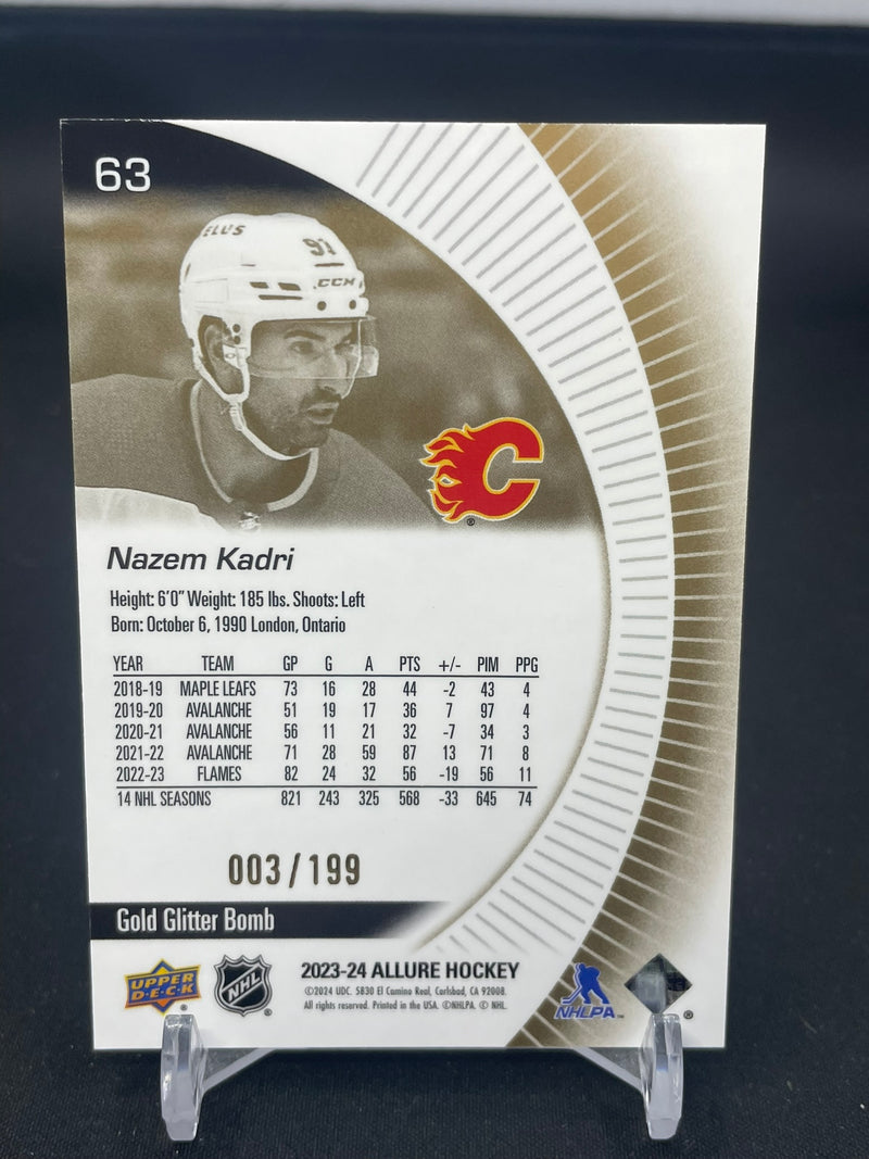 2023 UPPER DECK ALLURE - GOLD GLITTER BOMB - N. KADRI - #63 - #'D/199