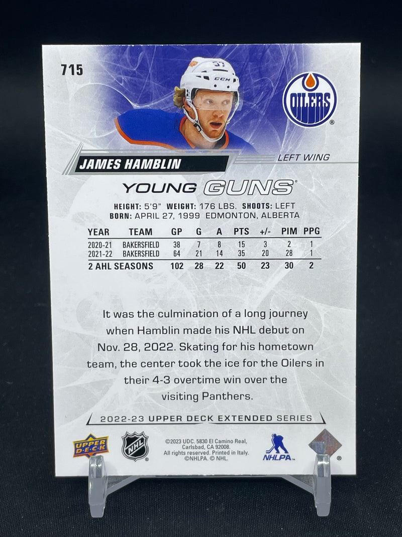 2022 UPPER DECK EXTENDED SERIES - YOUNG GUNS - J. HAMBLIN -