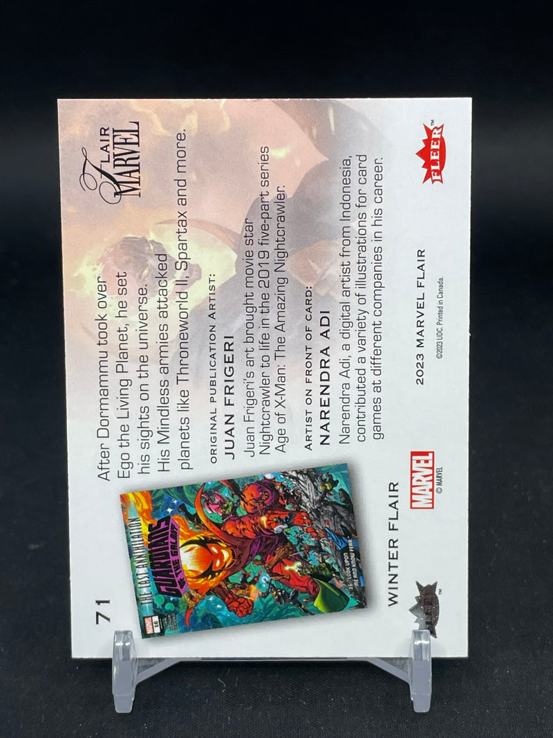 2023 UPPER DECK MARVEL FLAIR - WINTER FLAIR - DORMAMMU - #71 - #'D/199