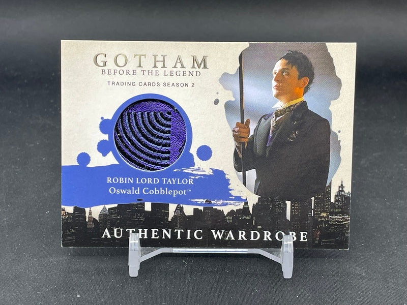 2017 CRYPTOZOIC GOTHAM BEFORE THE LEGEND SEASON TWO - AUTHENTIC WARDROBE - OSWALD COBBLEPOT - RELIC