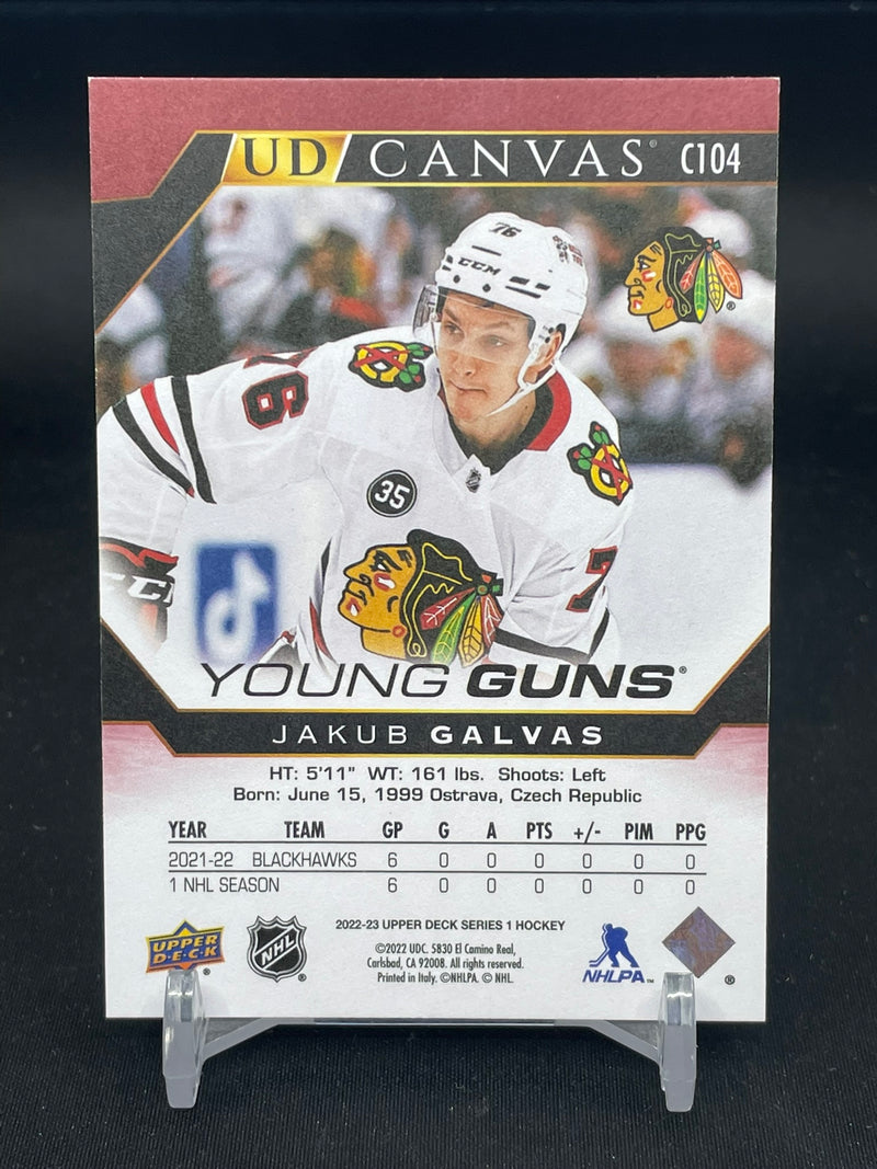 2022 UPPER DECK SERIES ONE - UD CANVAS - YOUNG GUNS - J. GALVAS -