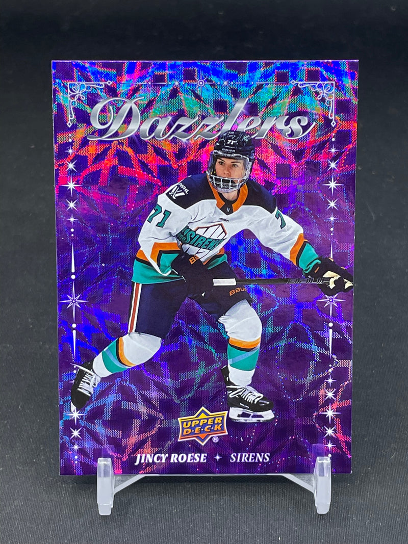 2025 UPPER DECK PWHL- PURPLE - DAZZLERS - J. ROESE -