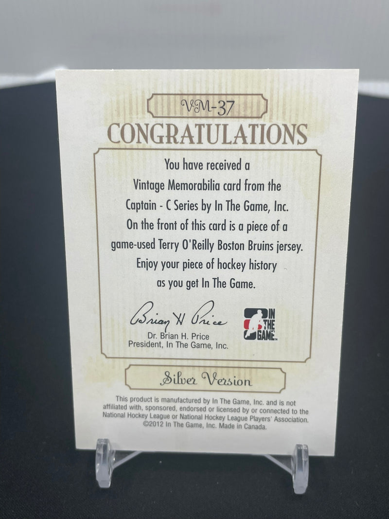 2012 IN THE GAME VAULT - VINTAGE MEMORABILIA - SILVER VERSION - T. O'REILLY -