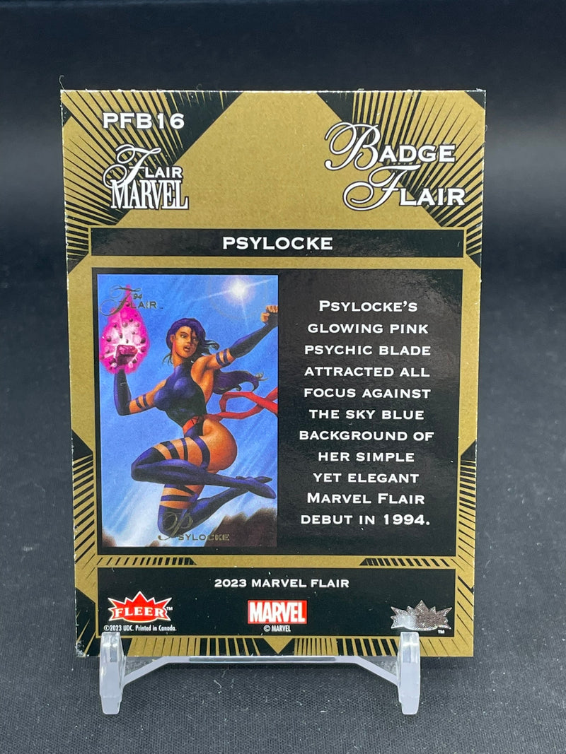 2023 UPPER DECK MARVEL FLAIR - BADGE FLAIR - PSYLOCKE -