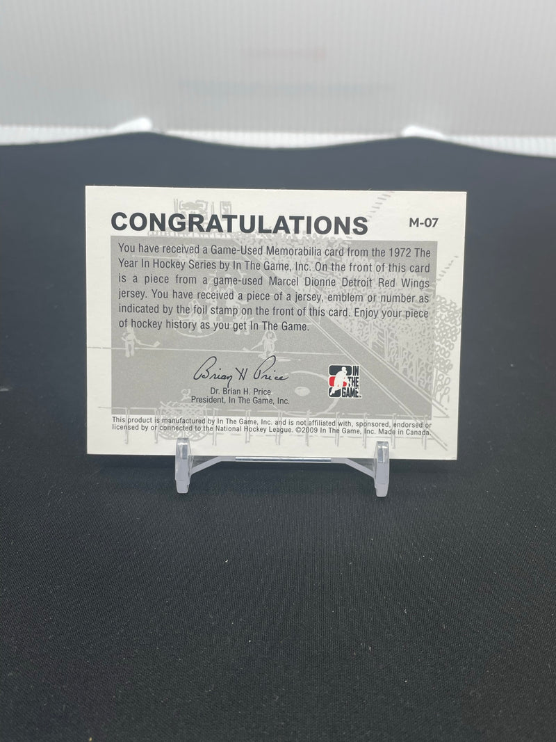 2009 IN THE GAME VAULT - JERSEY SILVER - M. DIONNE -