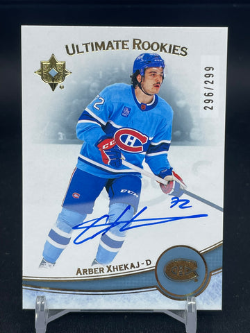 2022 UPPER DECK ULTIMATE - ULTIMATE ROOKIES - A. XHEKAJ - #157 - #'D/299 - AUTOGRAPH - RC