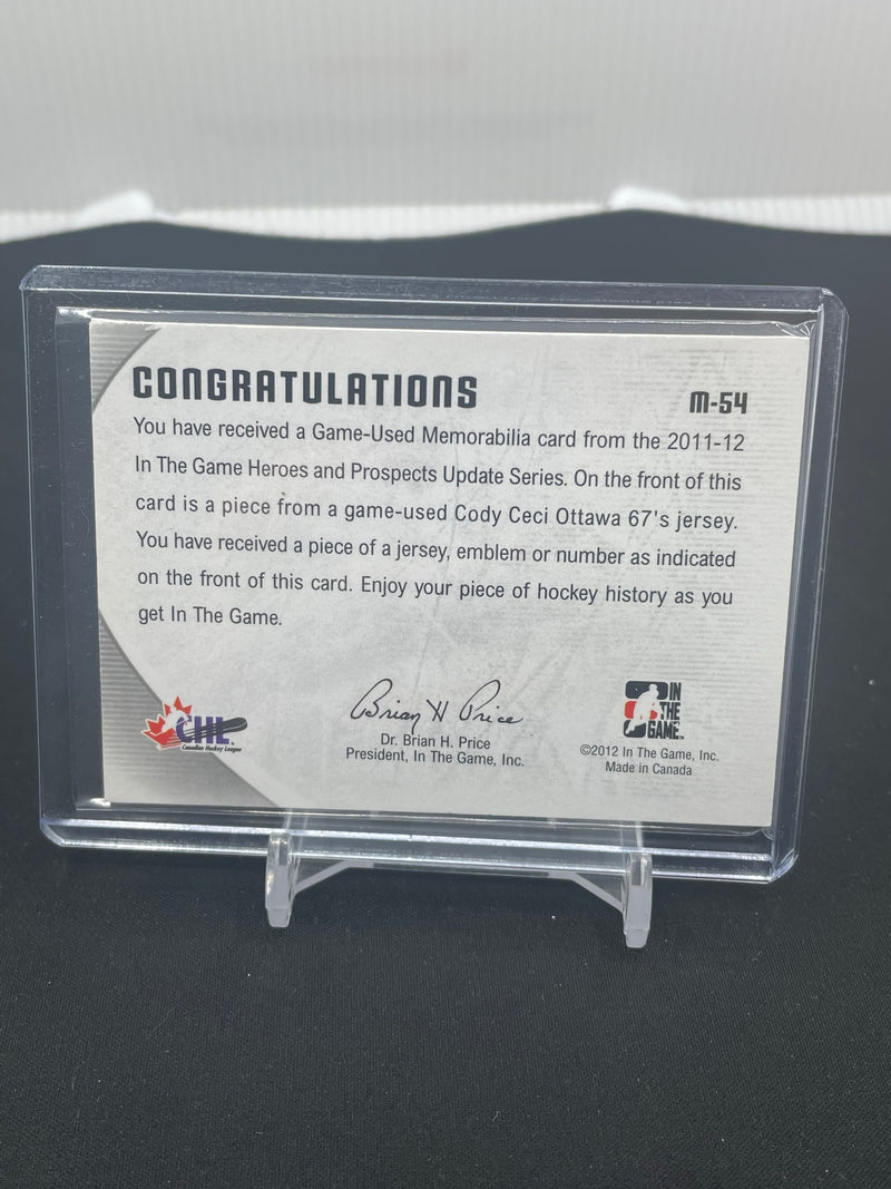 2011 IN THE GAME HEROES & PROSPECTS - GOLD JERSEY - C. CECI -