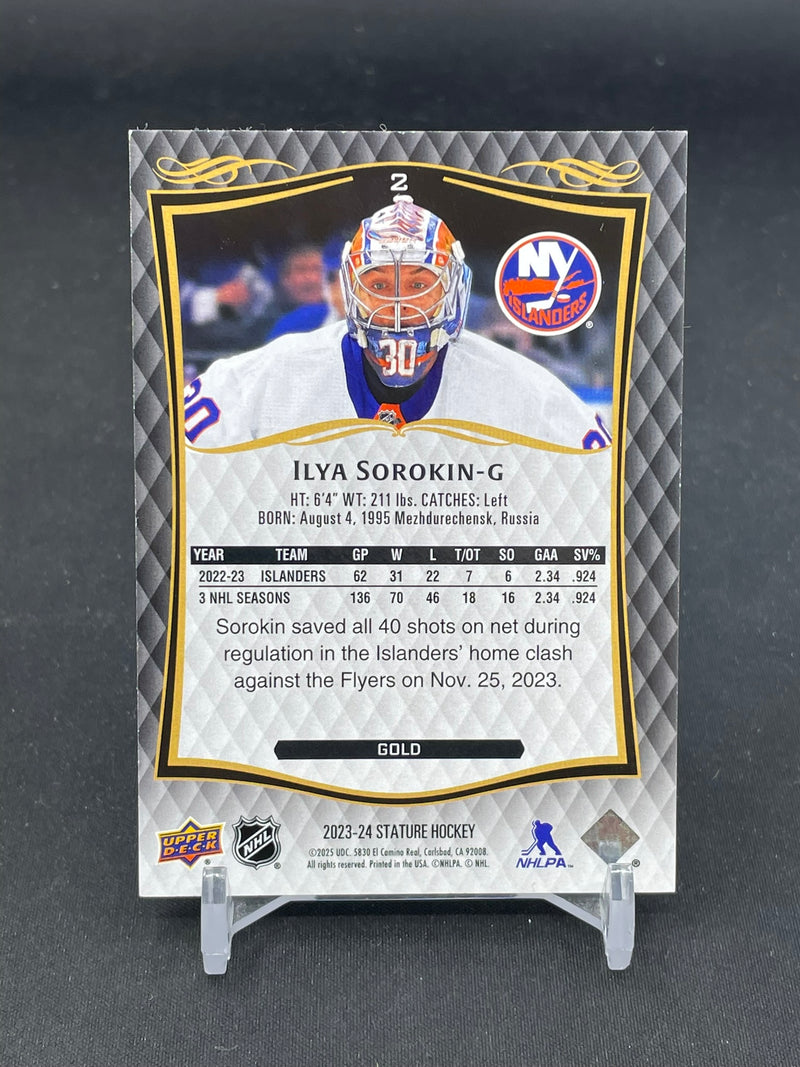 2023 UPPER DECK STATURE - GOLD - I. SOROKIN - #2 - #'D/50