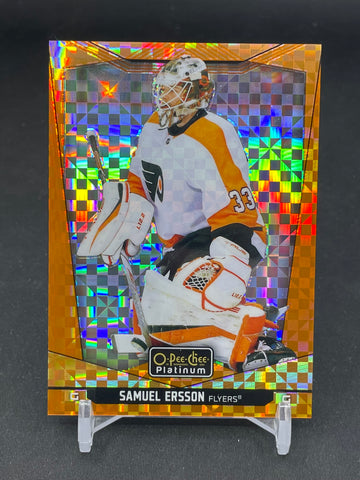 2024 UPPER DECK O-PEE-CHEE PLATINUM - ORANGE CHECKERS - S. ERSSON - #141 - #'D/25 - RC