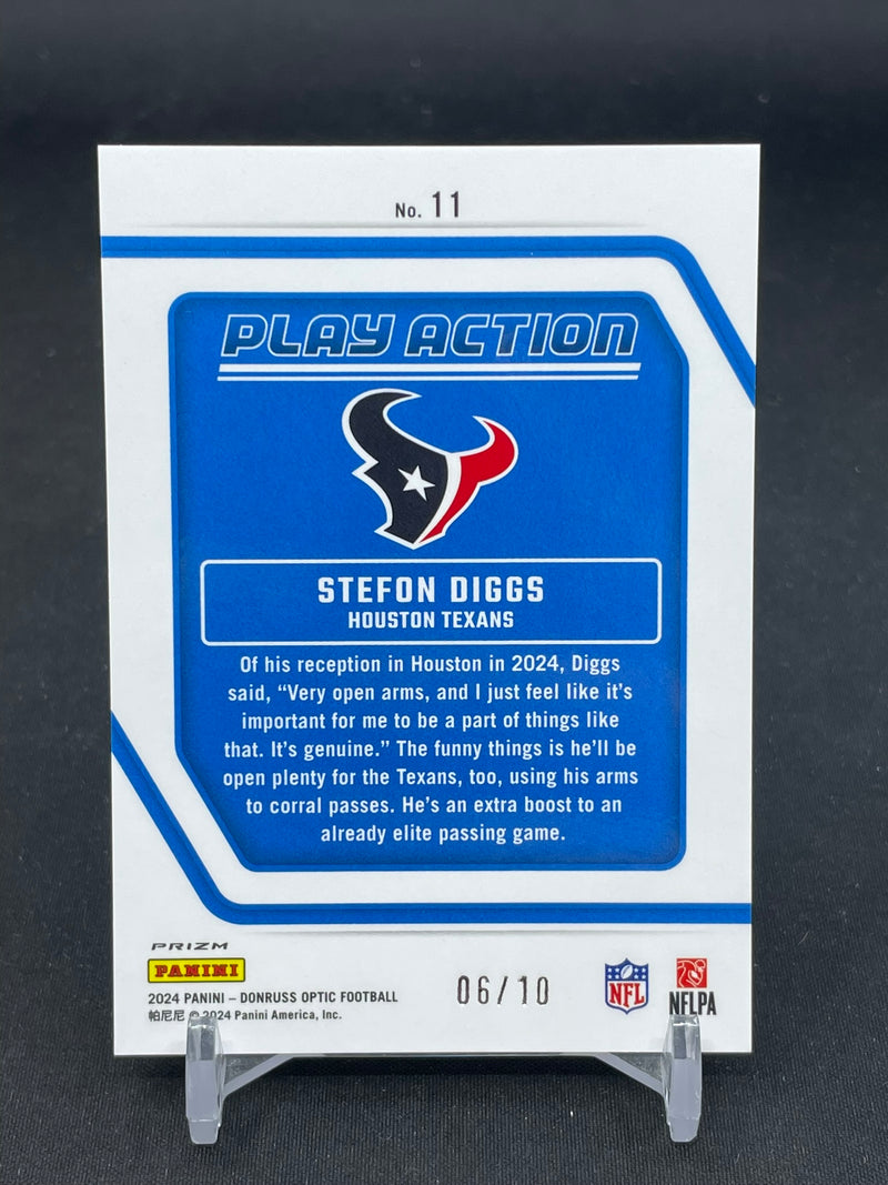 2024 PANINI DONRUSS OPTIC - GOLD - PLAY ACTION - S. DIGGS - #11 - #'D/10