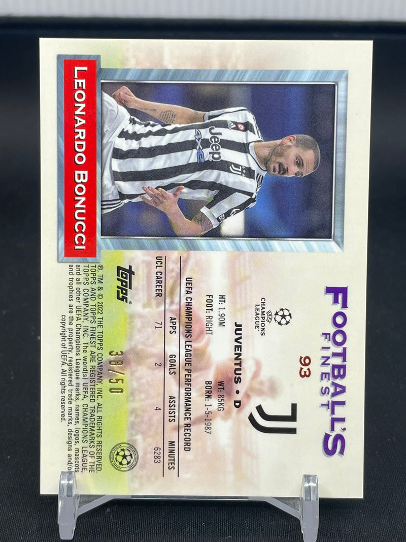 2021 TOPPS FINEST - FINEST FLASHBACKS - GOLD - L. BONUCCI - #93 - #'D/50