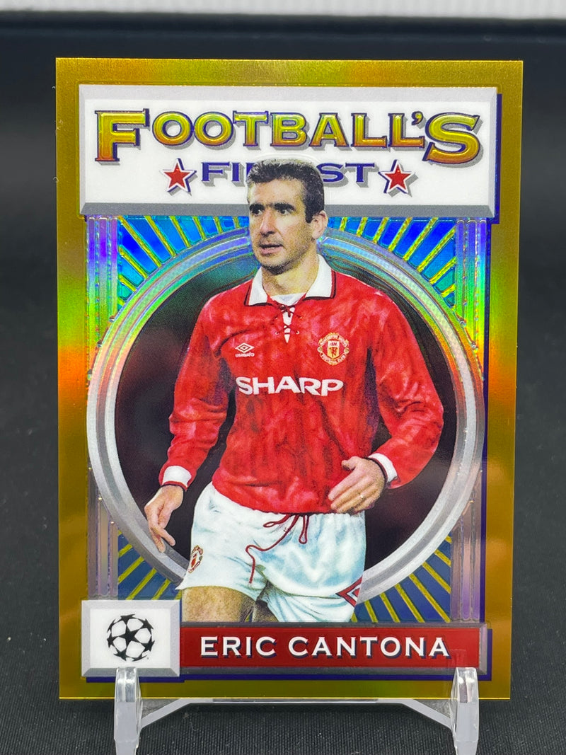 2021 TOPPS FINEST - FINEST FLASHBACKS - GOLD - E. CANTONA - #124 - #'D/50