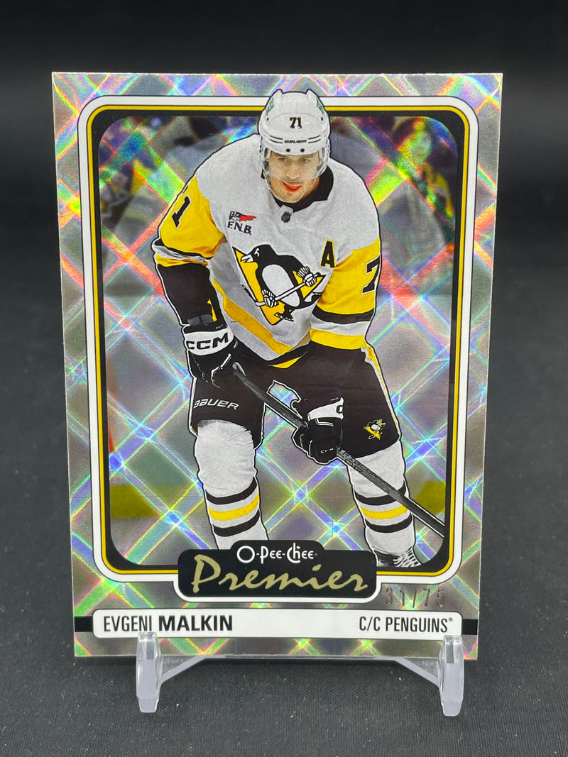 2024 UPPER DECK O-PEE-CHEE - DIAMOND RAINBOW - PREMIER - E. MALKIN - #P-56 - #'D/75