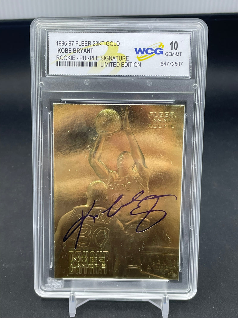 1996 FLEER 23KT GOLD - ROOKIE PURPLE SIGNATURE EDITION - K. BRYANT -