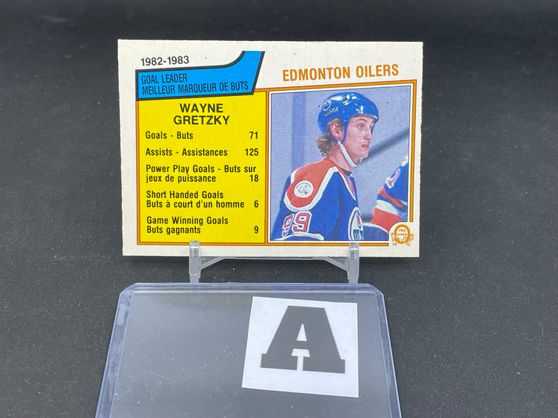 1983 O-PEE-CHEE - GOAL LEADER - W. GRETZKY -