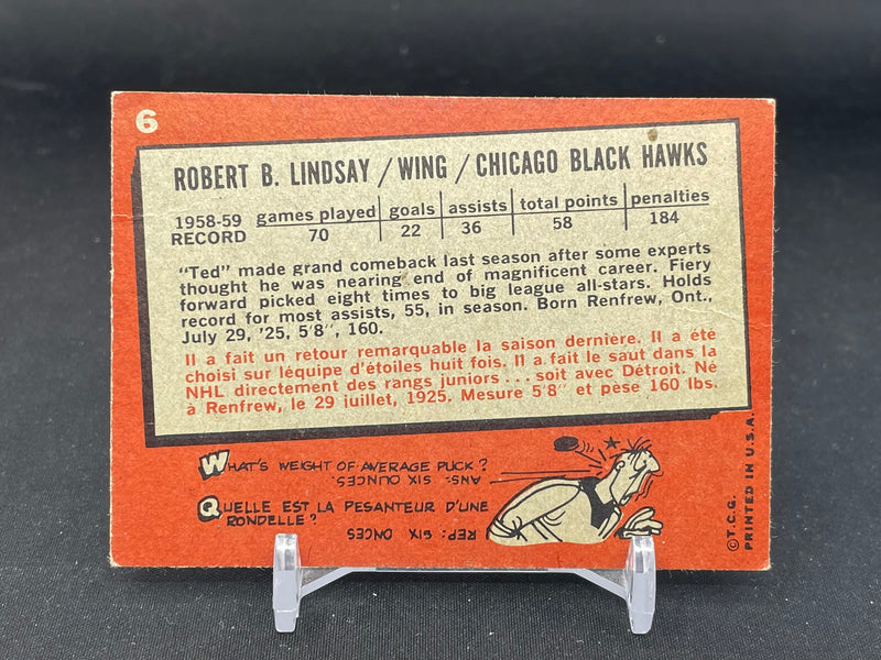 1959 TOPPS - T. LINDSAY -