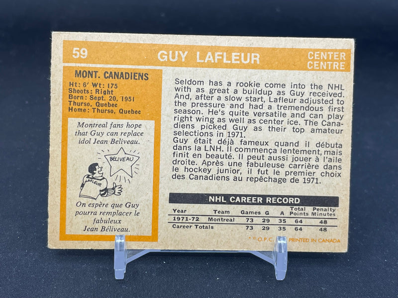 1972 O-PEE-CHEE - G. LAFLEUR -