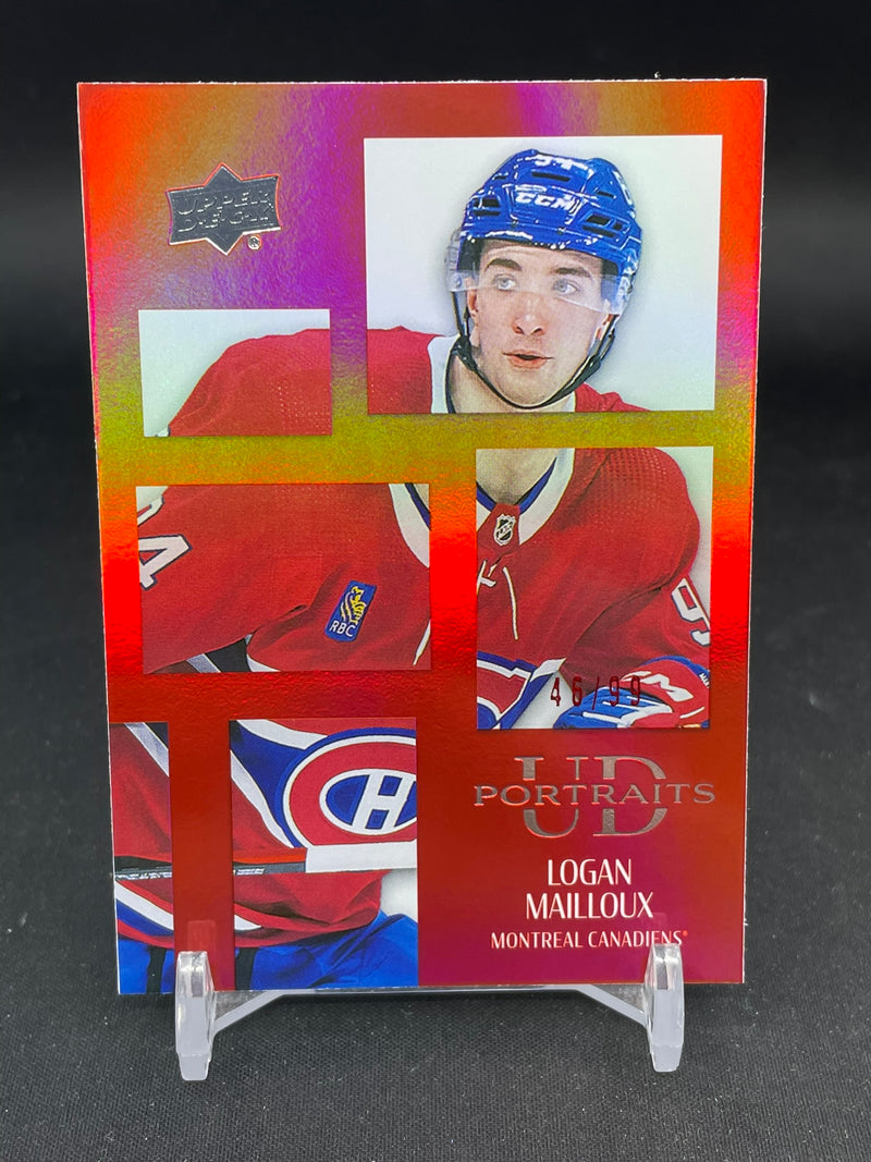 2024 UPPER DECK SERIES TWO - RED - UD PORTRAITS - L. MAILLOUX - #P45 - #'D/99