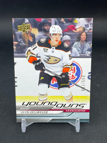2024 UPPER DECK SERIES ONE - UD EXCLUSIVES - YOUNG GUNS - O. ZELLWEGER - #236 - #'D/100 - RC