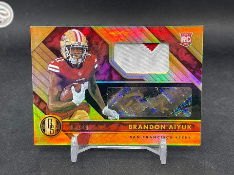 2020 PANINI GOLD STANDARD - B. AIYUK - #223 - #'D/49 - RELIC - AUTOGRAPH - RC