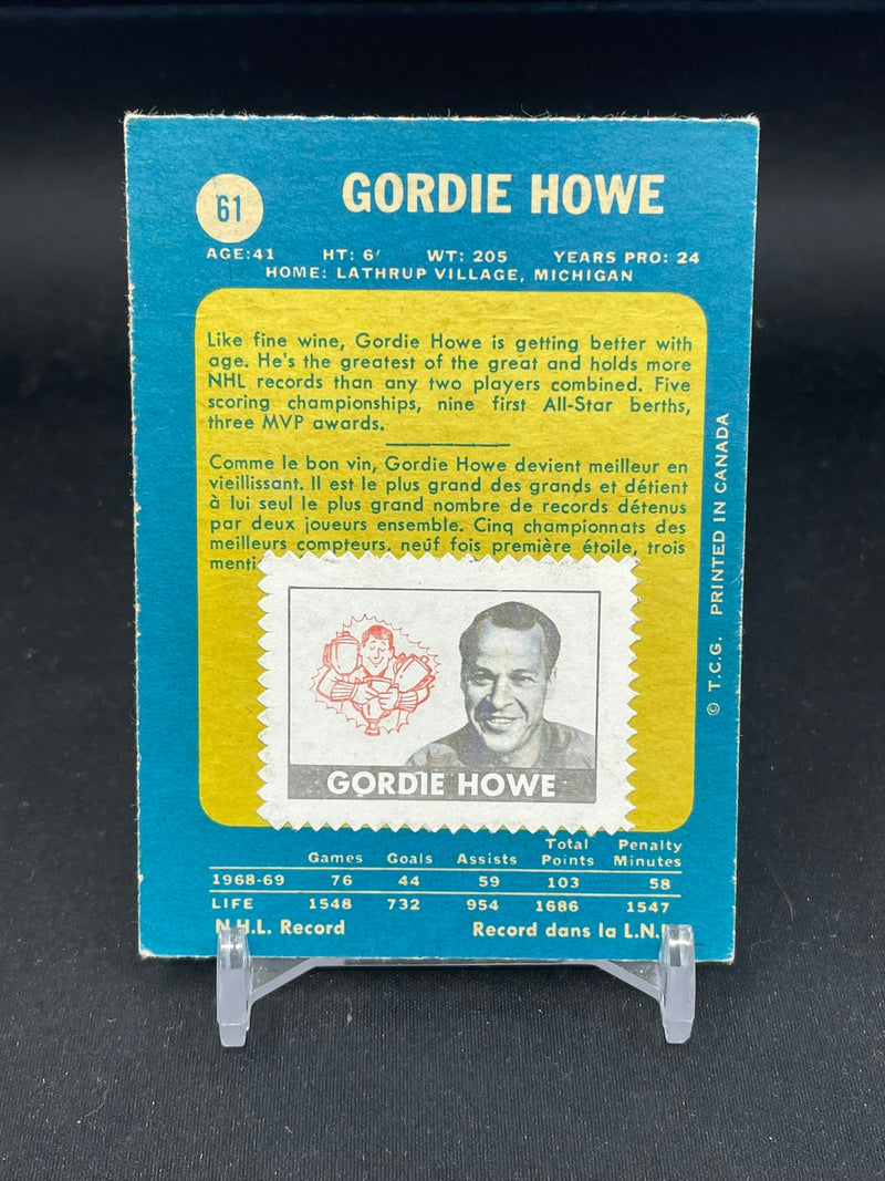 1969 O-PEE-CHEE - G. HOWE -