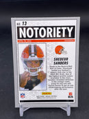 2025 PANINI MOSAIC - MOSAIC PRIZM - NOTORIETY - S. SANDERS -