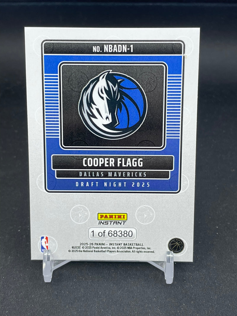 2025 PANINI INSTANT - DRAFT 2025 - C. FLAGG - #NBADN-1 - #'D/68380 - RC