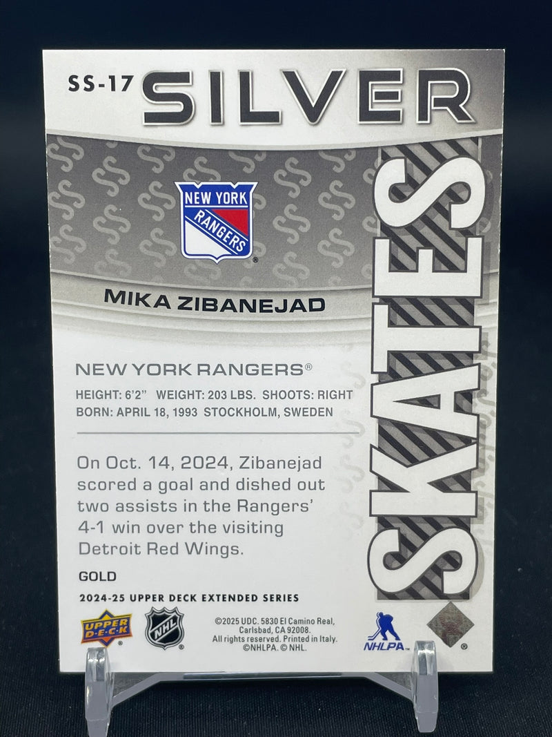 2024 UPPER DECK EXTENDED SERIES - GOLD - SILVER SKATES - M. ZIBANEJAD - #SS-17 - #'D/250