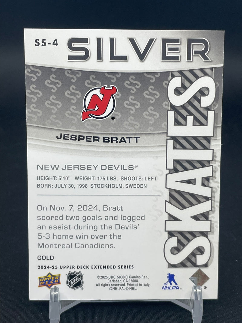 2024 UPPER DECK EXTENDED SERIES - GOLD - SILVER SKATES - J. BRATT - #SS-4 - #'D/250