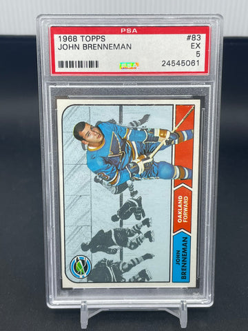 1968 TOPPS - J. BRENNEMAN - #83 - PSA 5
