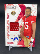 2009 PANINI ROOKIES & STARS - FRESHMAN ORIENTATION - M. CRABTREE - #27 - #'D/100 - RELIC - AUTOGRAPH - RC