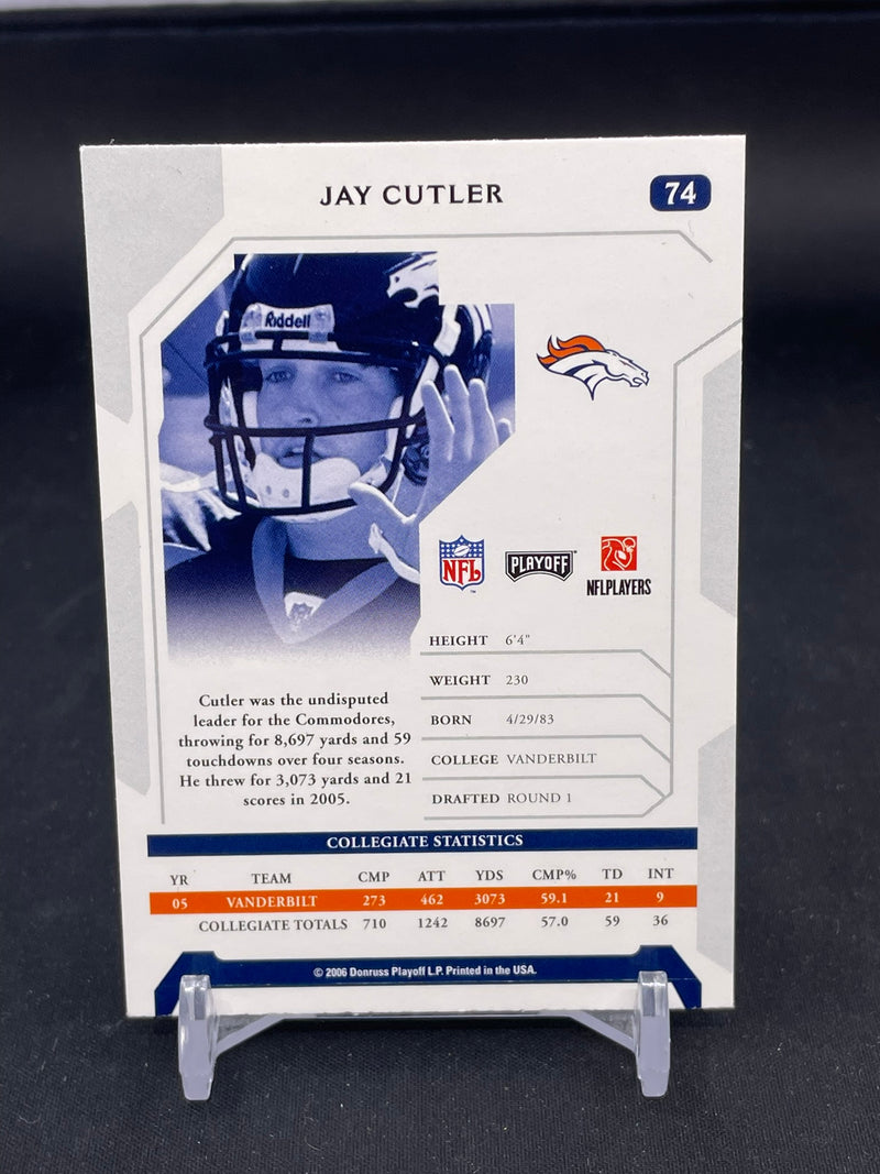 2006 DONRUSS PLAYOFF - J. CUTLER -